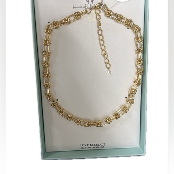🔹️House of Harlow 🔹️1960 gorgeous chain Link Gold Tone 17" Necklace - Picture 5 of 7